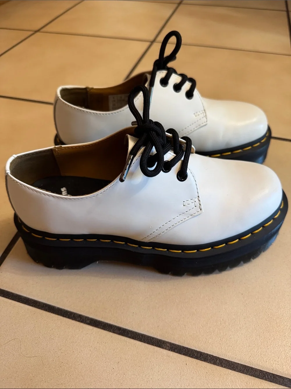 Dr. Martens white leather